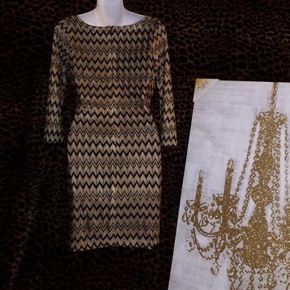 💚Gold and Black dress - Picture 8 of 8